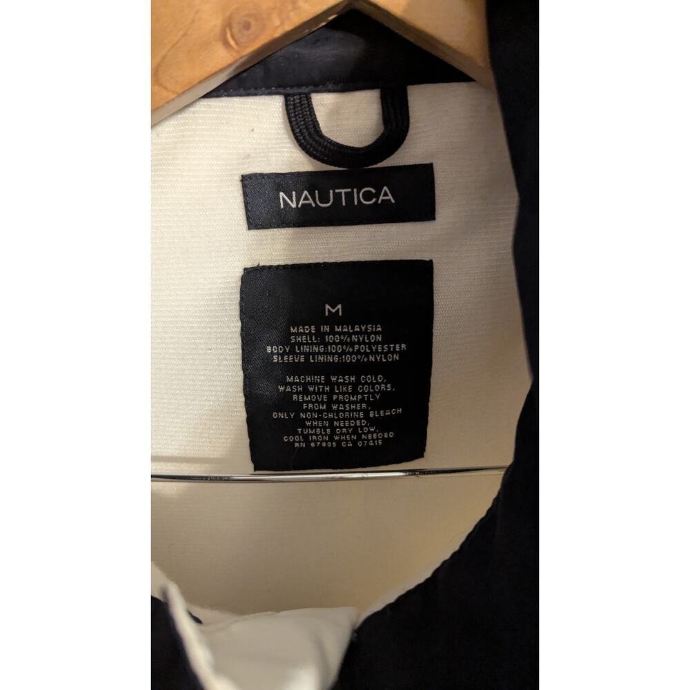 Vintage Nautica Windbreaker Spring Jacket Mens Size Medium 90’s Y2K Hooded W - Picture 12 of 16